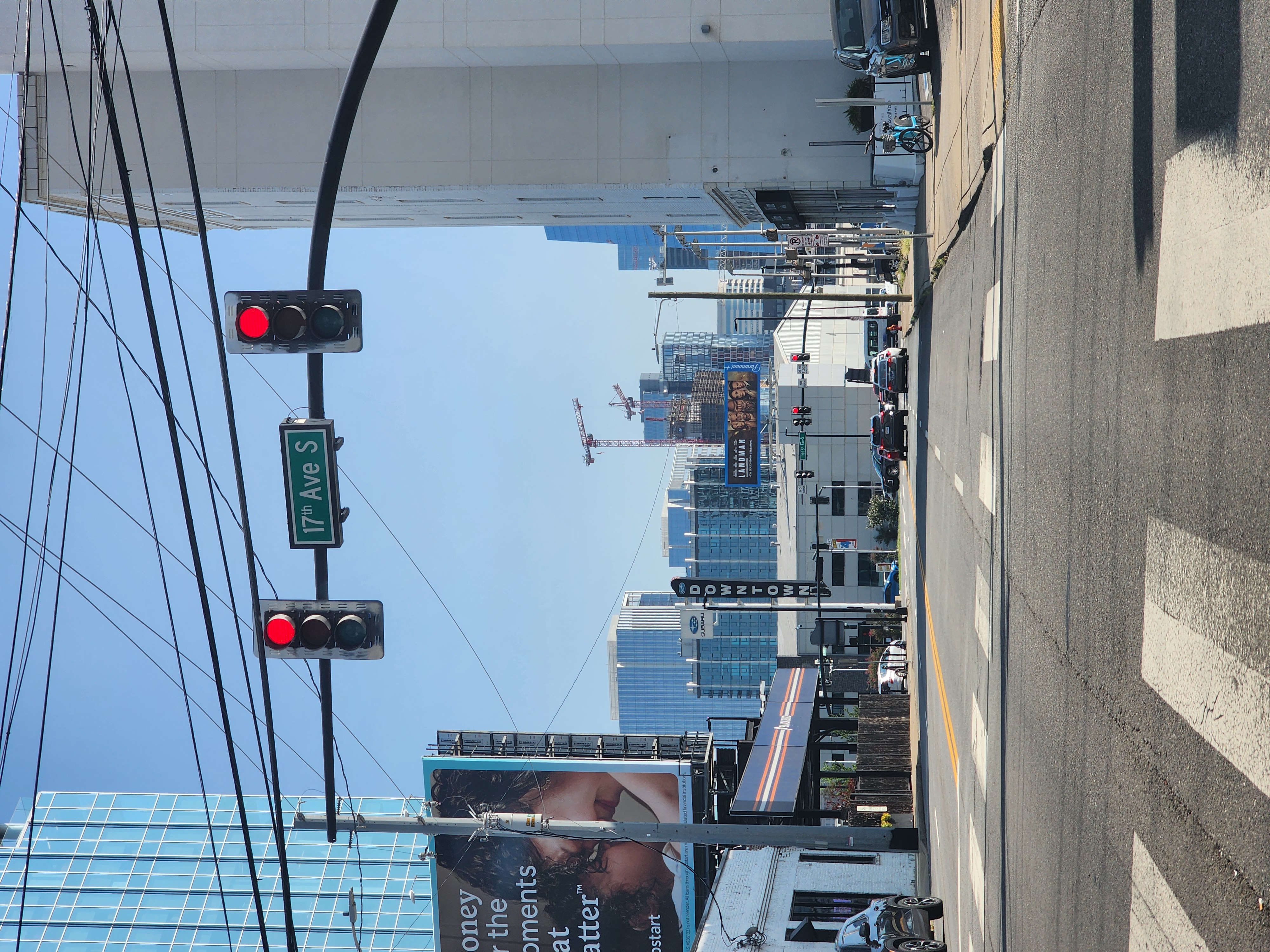 A Midtown street view along Division Street near the Aertson development.